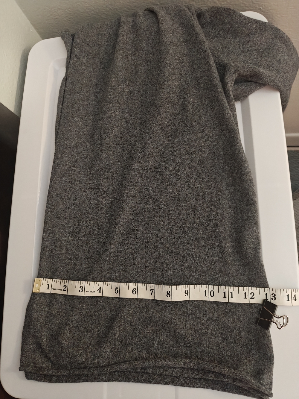 croft & barrow Heather Charcoal Open-Front Cardigan medium - Picture 5 of 5